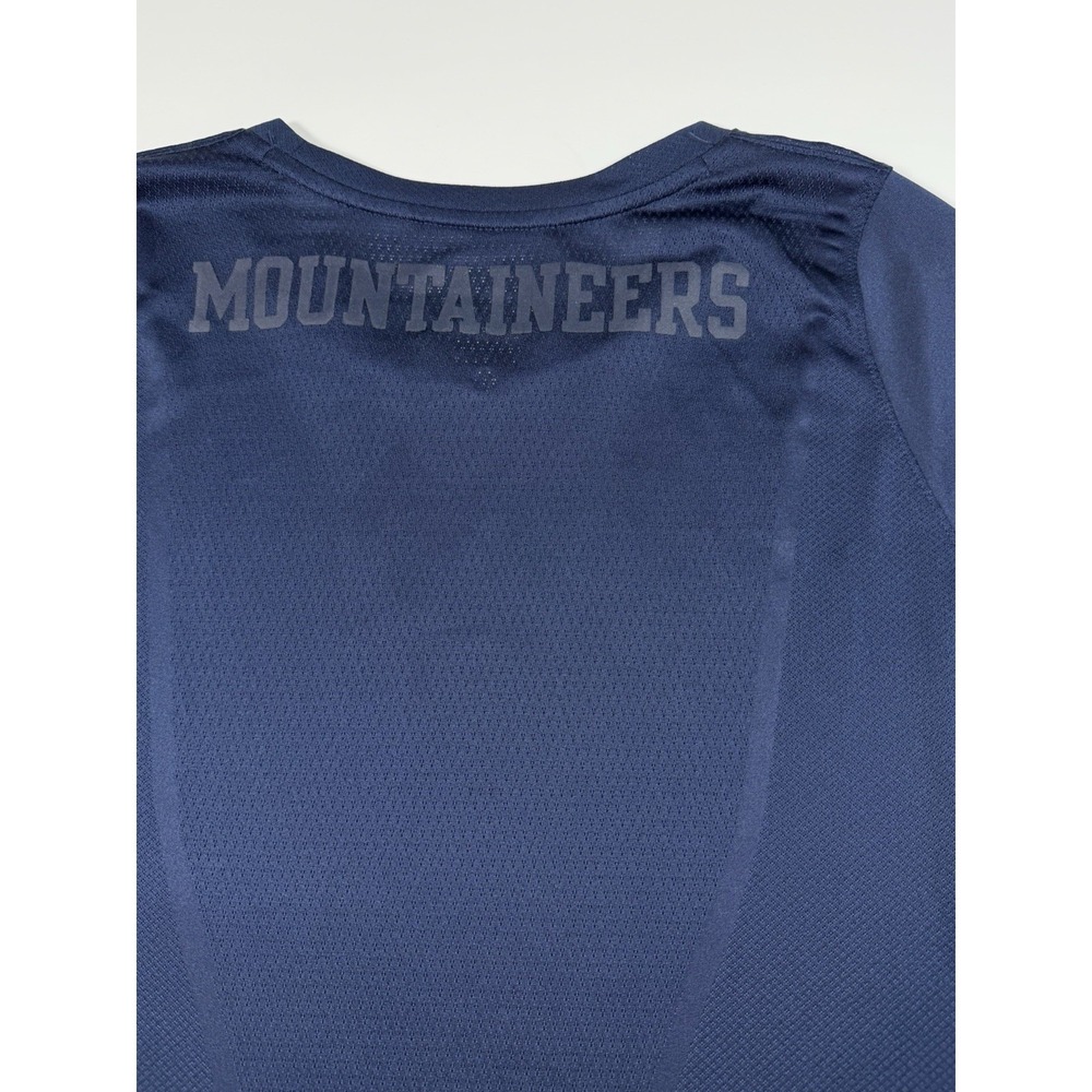 Nike West Virginia Mountaineers Men's XL Dri-FIT Elite Long Sleeve Shirt Navy - Picture 6 of 9